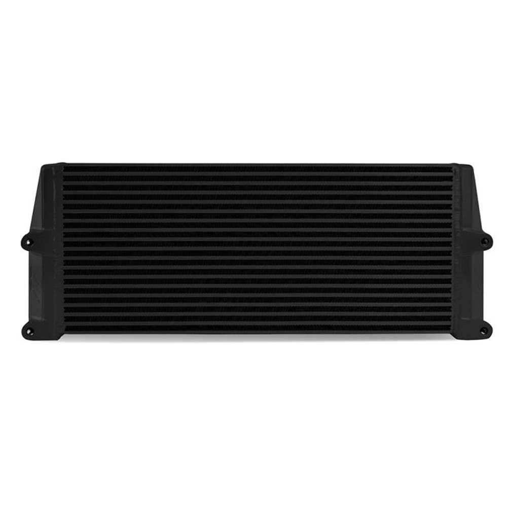 Heavy-Duty Oil Cooler, 17", Same-Side Outlets, Black