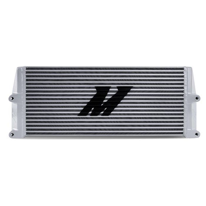 Heavy-Duty Oil Cooler, 17", Same-Side Outlets, Silver
