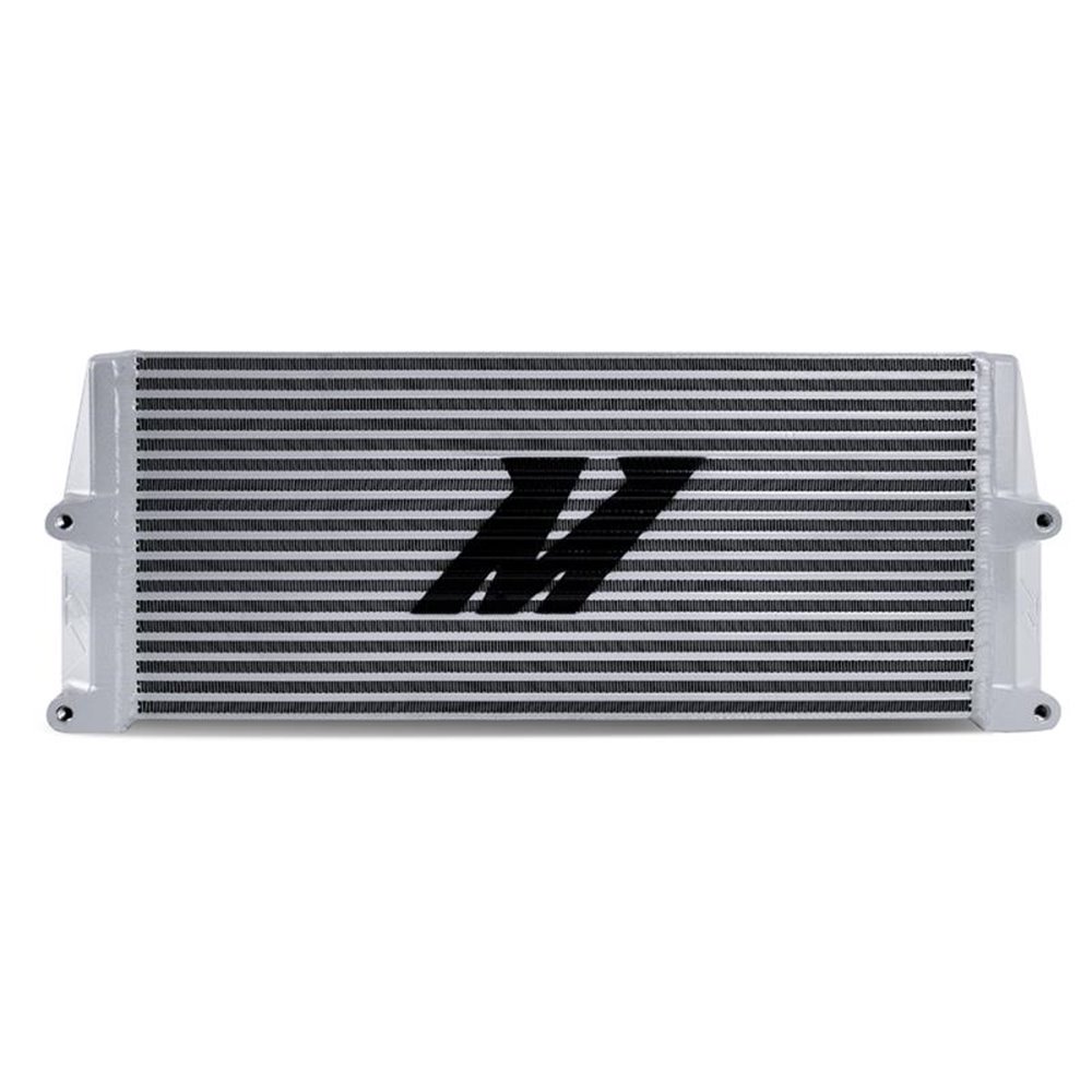 Heavy-Duty Oil Cooler, 17", Same-Side Outlets, Silver