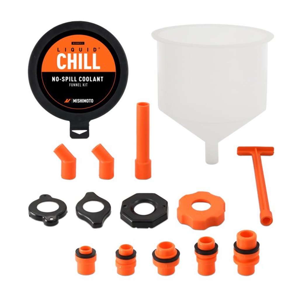 No-Spill Coolant Funnel Kit, 15pc Set