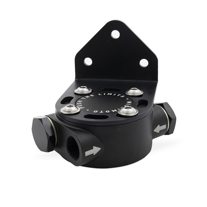 Remote Oil Filter Head, 3/4"-16 Thread, Black