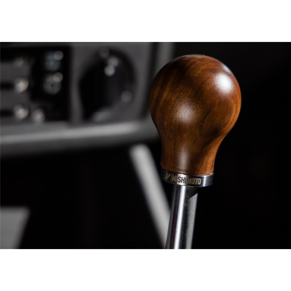 Round Steel Core Wood Shift Knob, Walnut