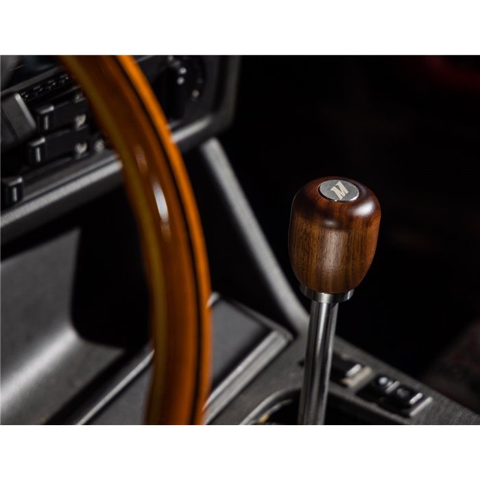 Short Steel Core Wood Shift Knob, Walnut