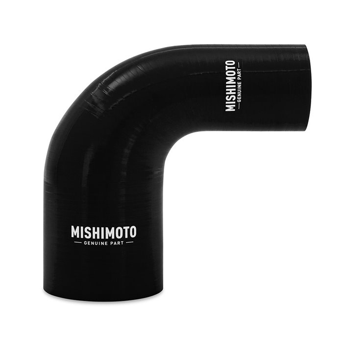 Silicone Reducer Coupler, 90 Degree, 2â€ to 3â€, Black