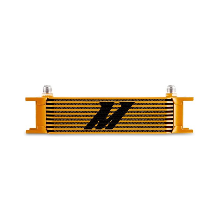 Universal -8AN 10 Row Oil Cooler, Gold