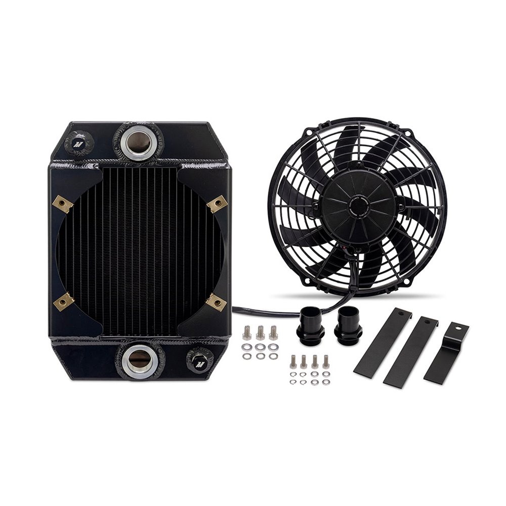 Universal Drag Race Performance Aluminum Radiator, Black